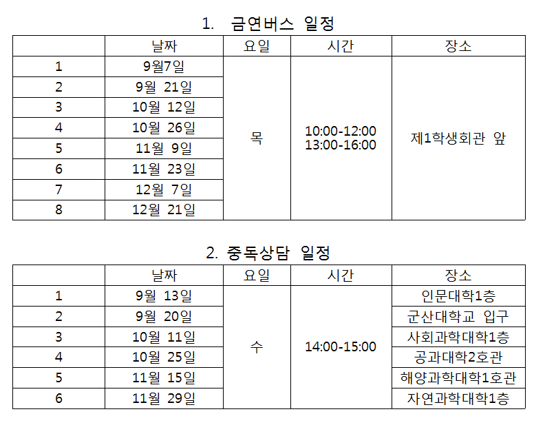 건강상담 일정