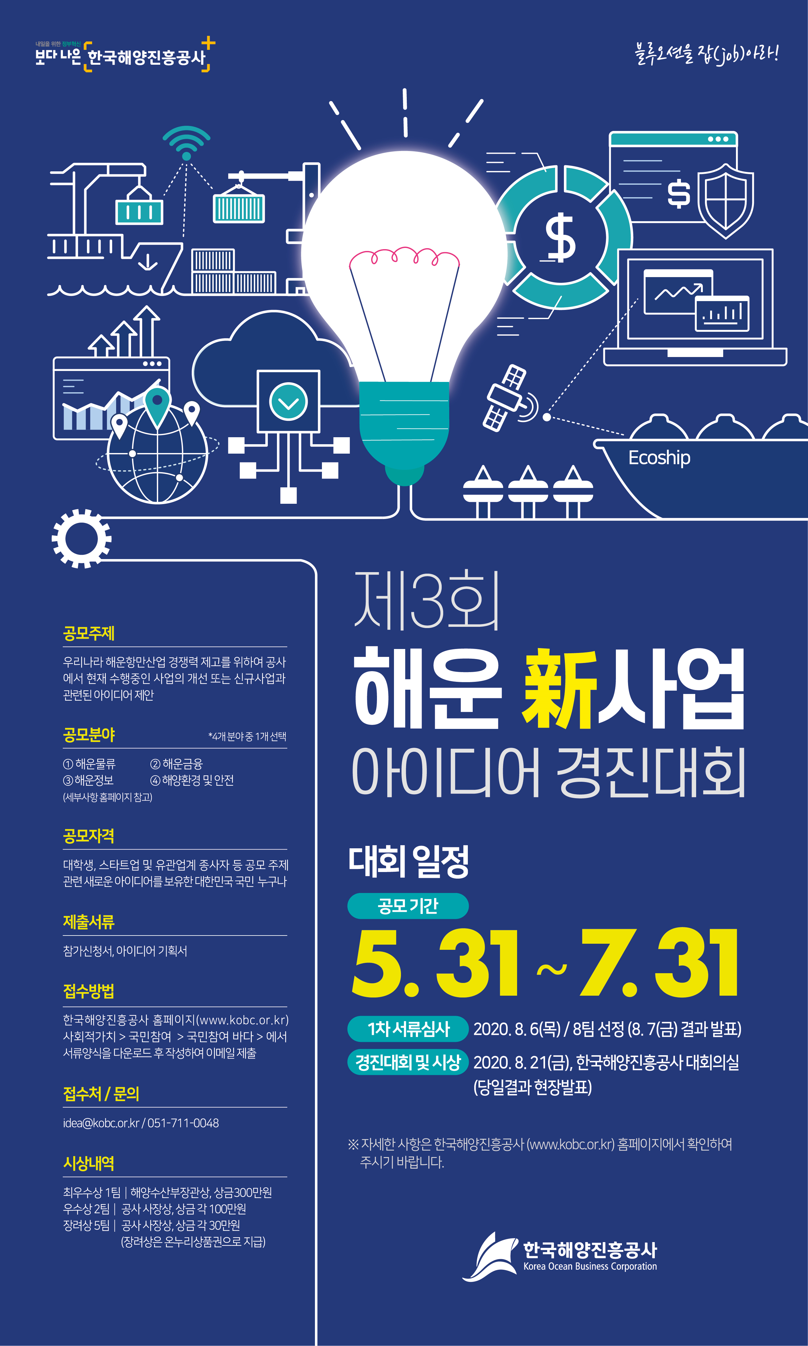 제 3회 해운신사업아이디어경진대회 안내 이미지(1)