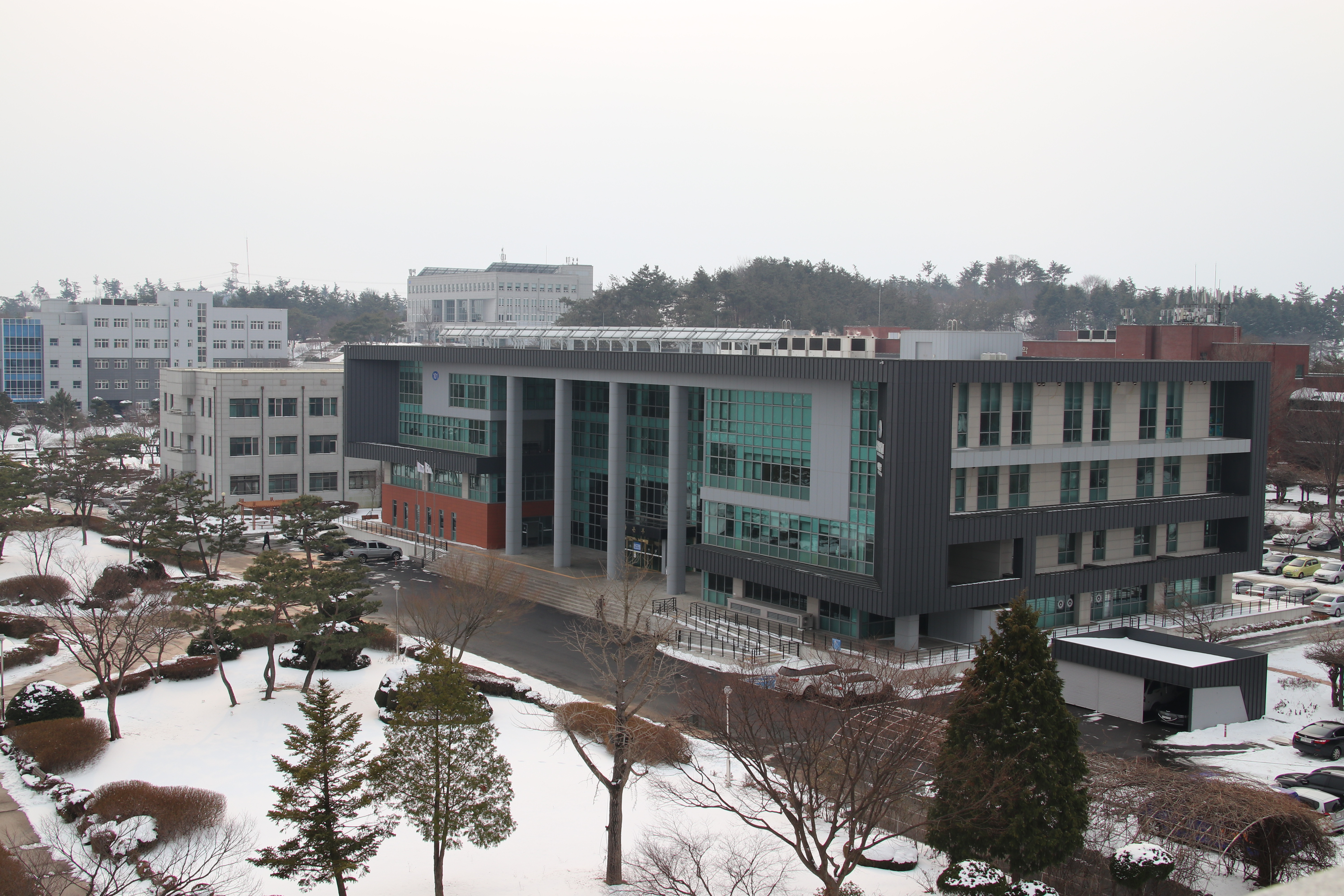 군산대학교 겨울 전경