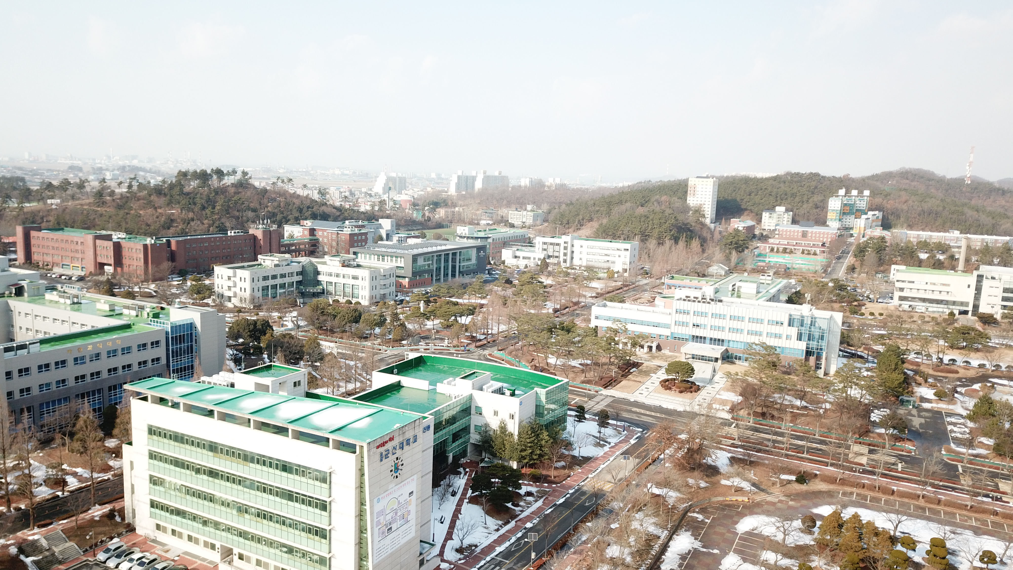 군산대학교 겨울 전경