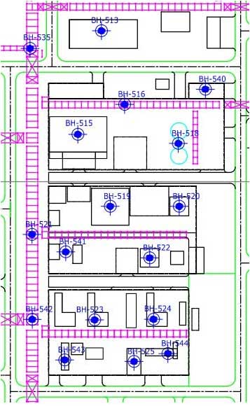 Sample area analyzed by ANN