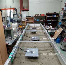 Shaking table test on the liquefaction response of various renewable energy foundation