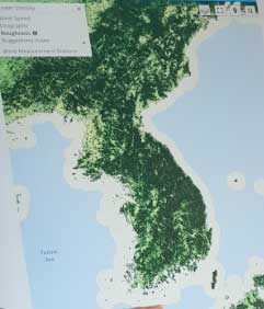 Wind Rougness Length Map of the Korean Peninsula  