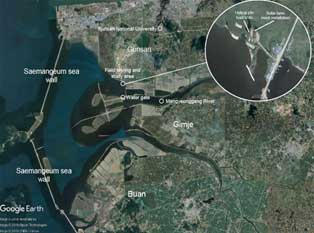 Location of helical pile load testing and solar farm mock installation