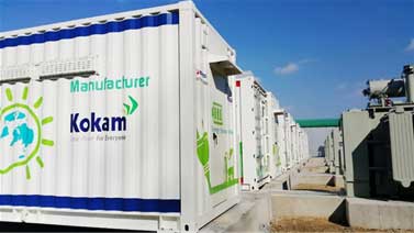 Battery storage facility in Korea (obtained from renewableenergyworld.com)