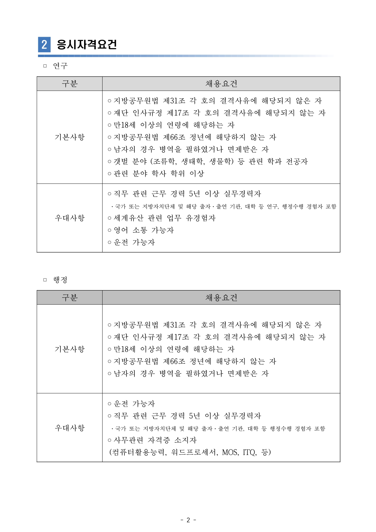 응시자격요건