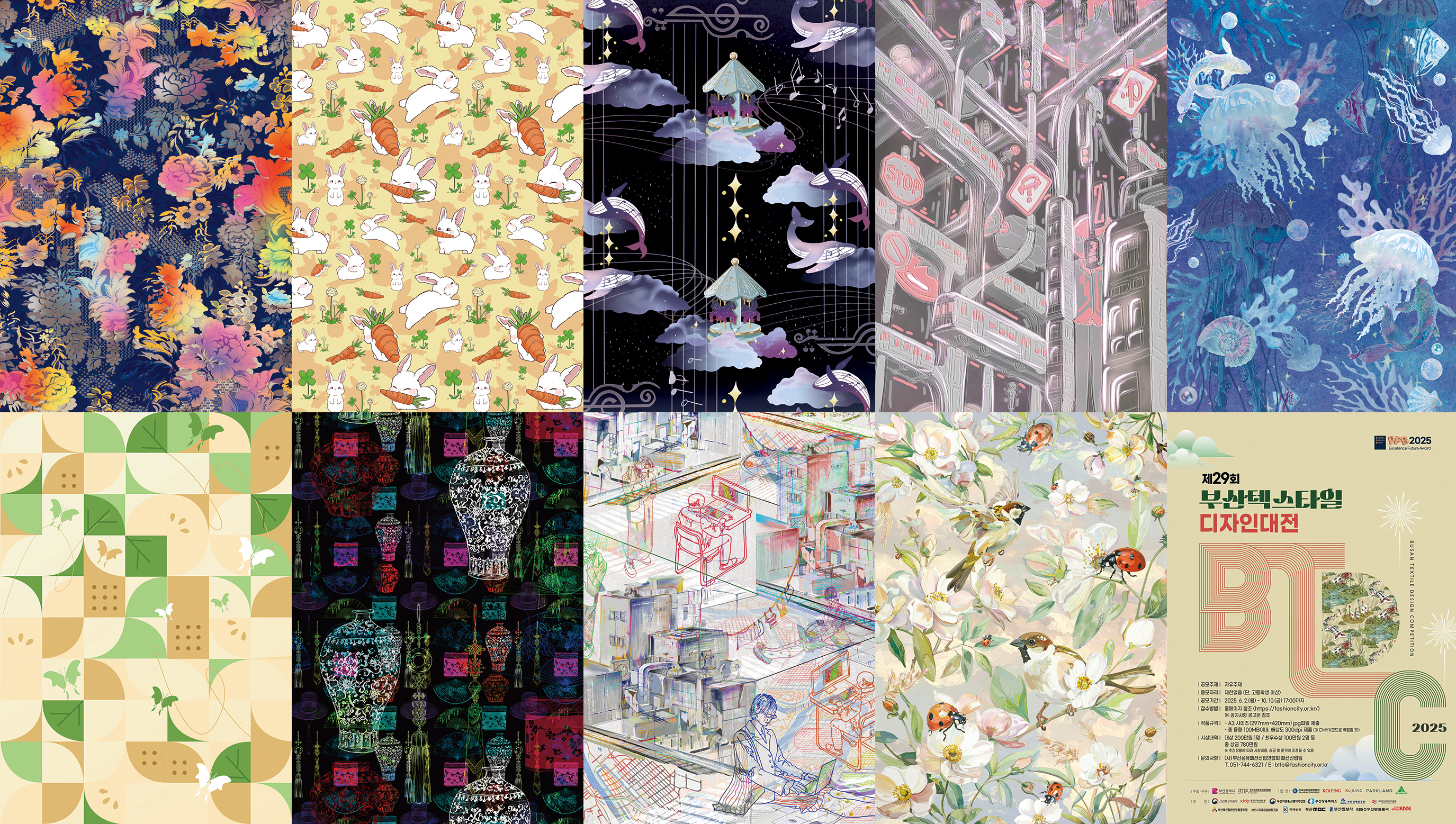 산업디자인학부 학생들 텍스타일디자인 수상작