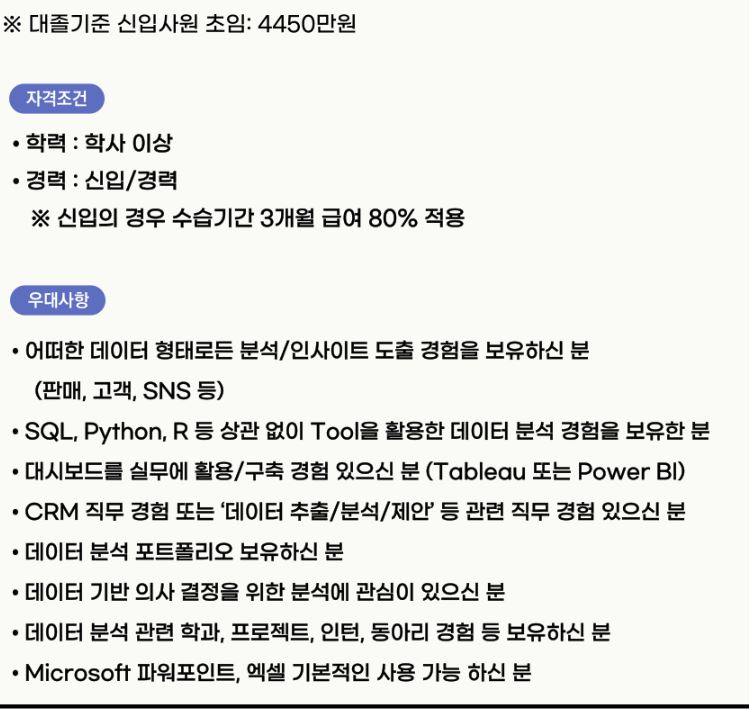 신성통상(주) 경영기획실 데이터전략팀 신입/경력 채용 이미지(2)