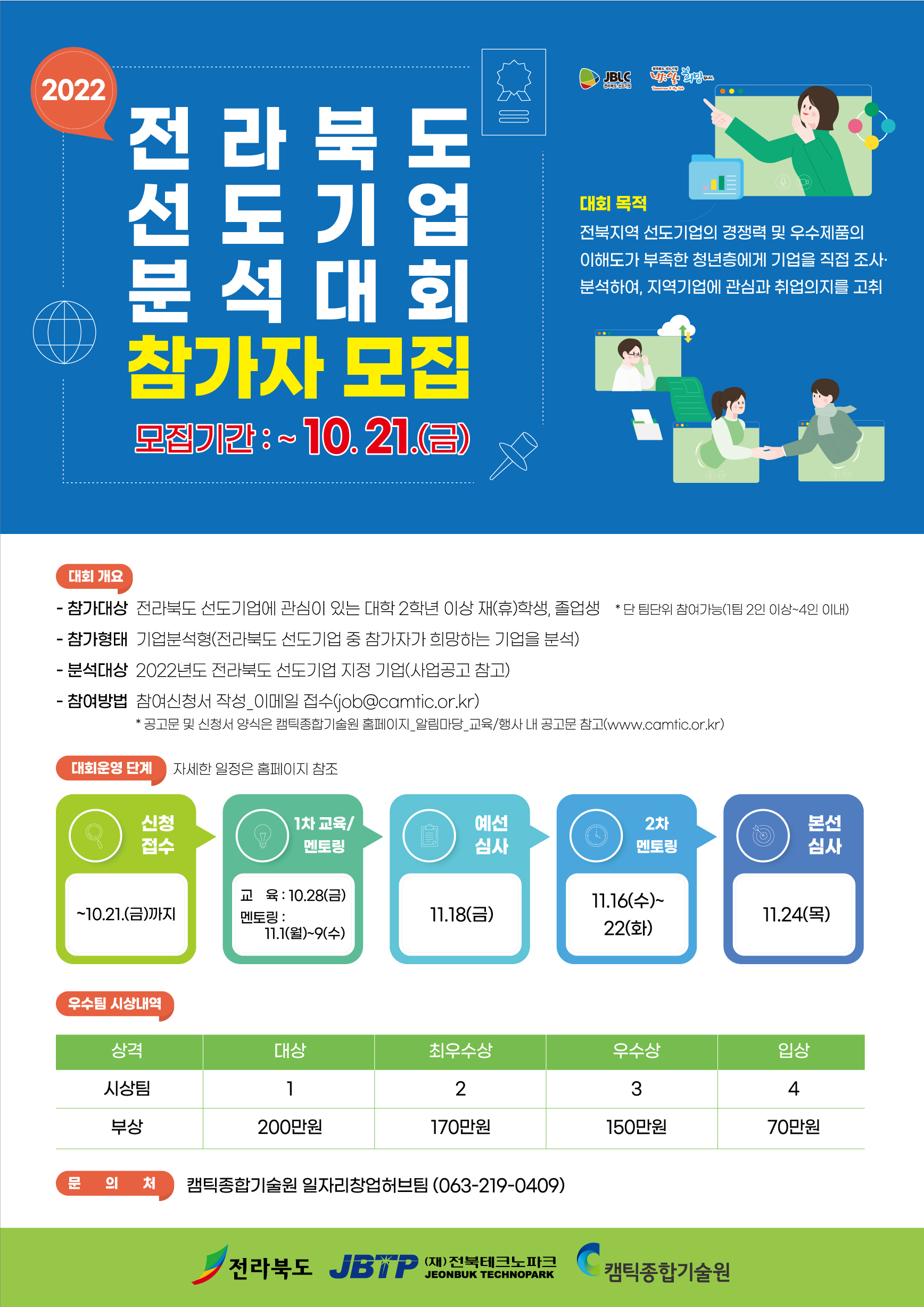 전북 선도기업 분석대회 참가자 모집