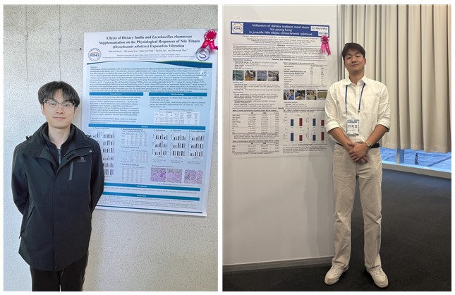 (왼쪽부터) 수산과학과 Liu Zhiqiang, 전지호