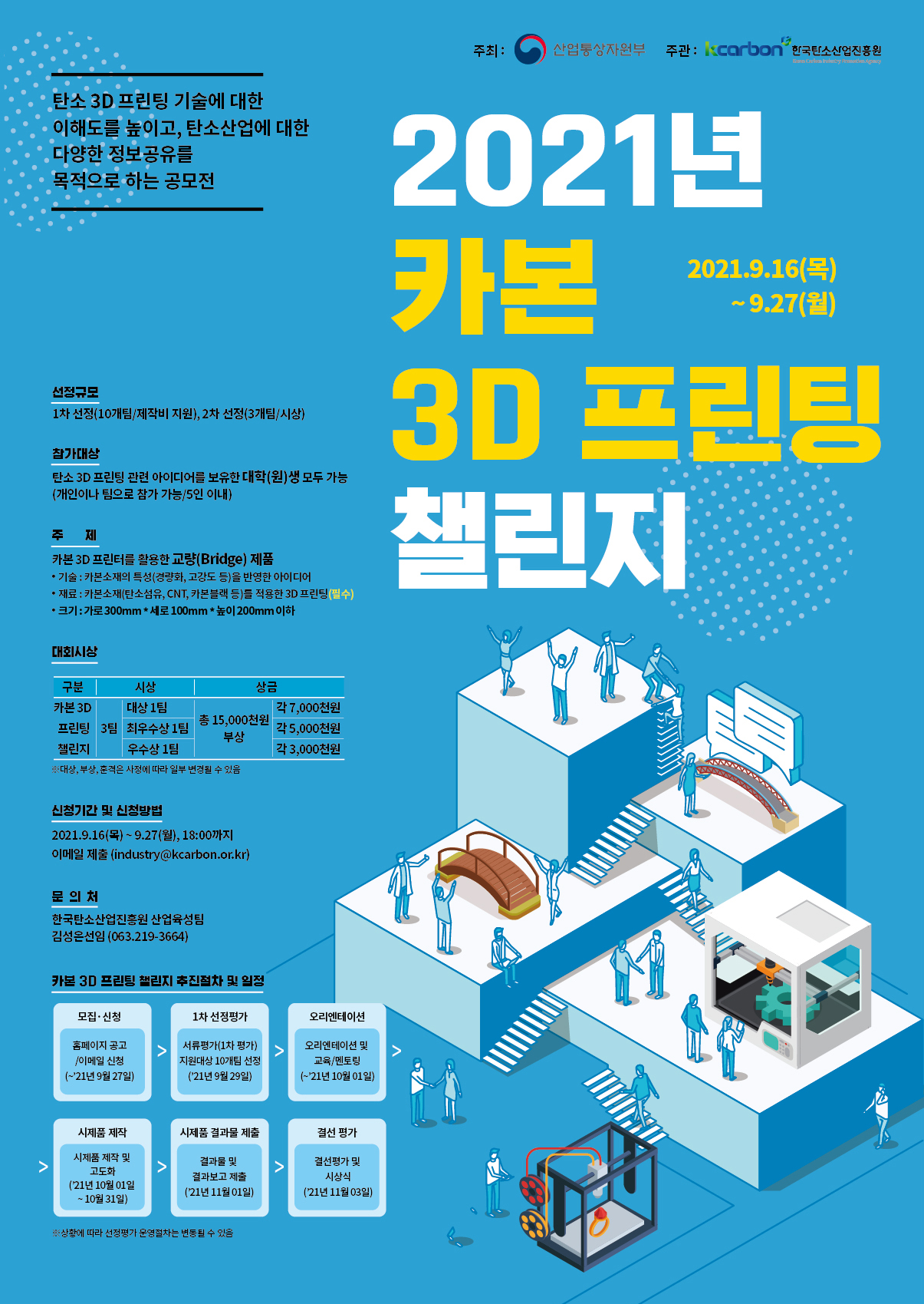 <2021년 카본 3D 프린팅 챌린지 포스터>