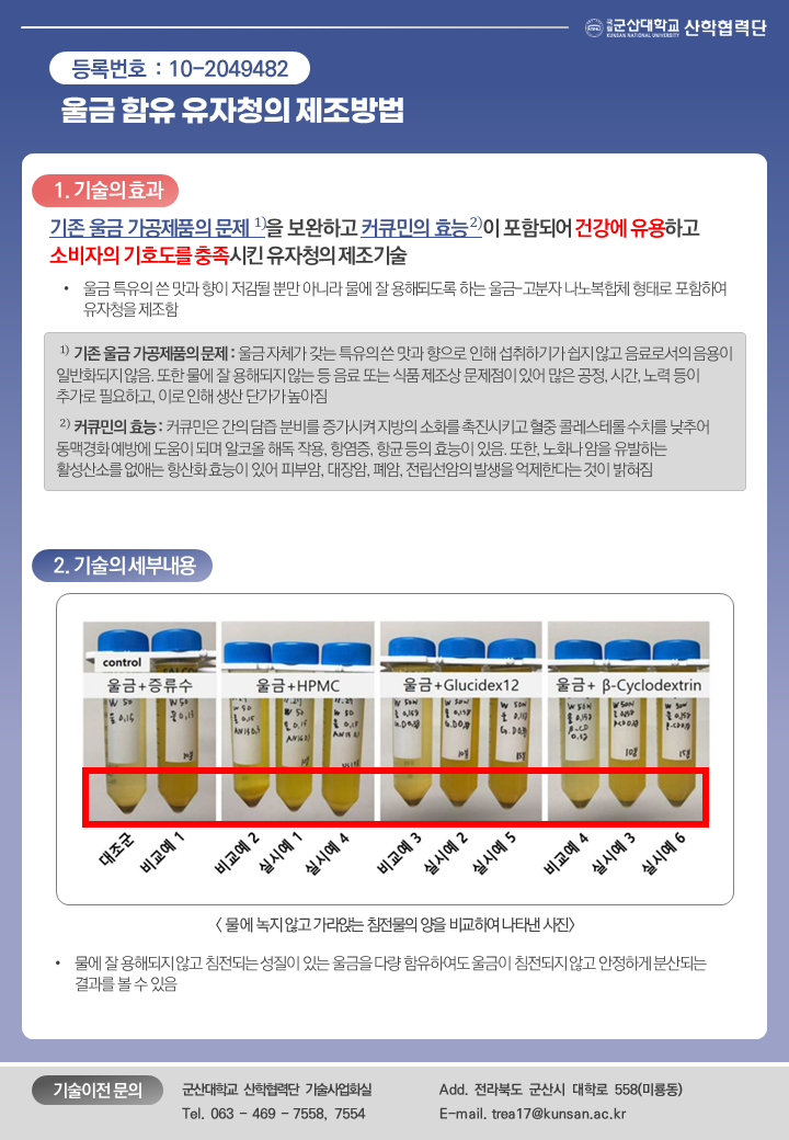 울금 함유 유자청의 제조방법 이미지(1)