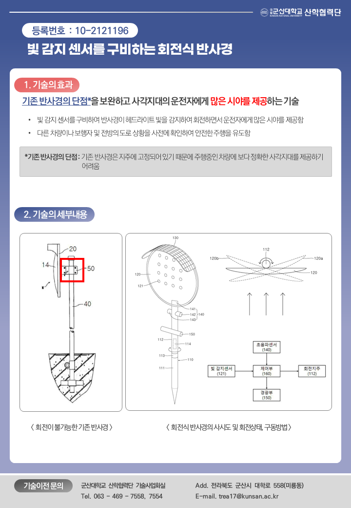 빛 감지 센서를 구비하는 회전식 반사경 이미지(1)