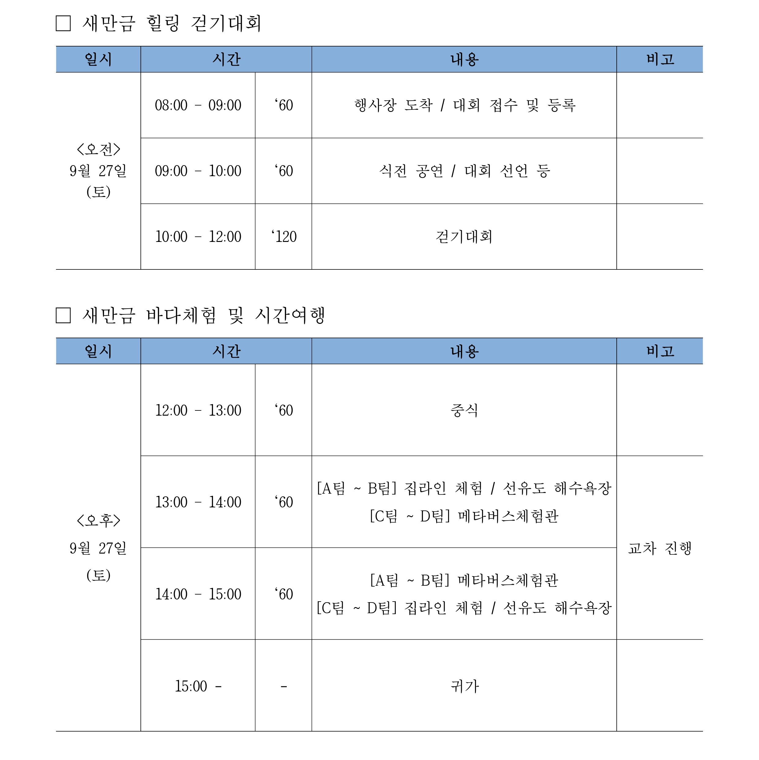 2025년 새만금 힐링 걷기와 시간여행 이미지(1)