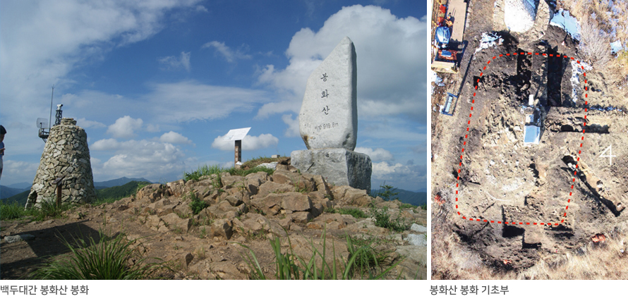 백두대간 봉화산 봉화, 봉화산 봉화 기초부