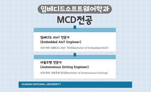 임베이드소프트웨어학과 MCD 전공